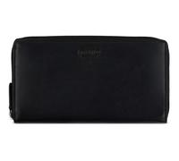 mano purse Don Andrea RFID Long Lady Wallet With Zip Black