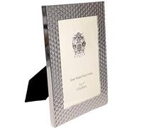 Mano - The Woodstock Silver Plated Photo Frame Honeycomb Design 5 x 7 inch (13 x 18 cm)