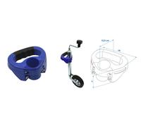 Manoeuvring for Support Wheel 1 7/8in Round Hand Grip Dolly For Trailer Caravan