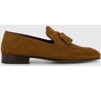 MANOLO BLAHNIK Classic Suede Loafers with Tassels and Raised Seam - Size: 7 - male