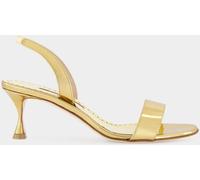 MANOLO BLAHNIK Cupisanpla Mid-Heeled Patent Leather Slingback Sandals - Size: 37 - female