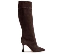 Manolo Blahnik Miralonepla 90 Suede Knee-high Boots - Brown - 38 (IT38 / UK5)
