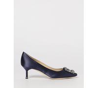 MANOLO BLAHNIK Pump Woman color Navy - Size: 36 - female
