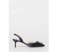 MANOLO BLAHNIK Pump Woman color Navy - Size: 41 - female