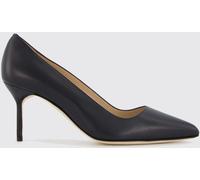 MANOLO BLAHNIK Tora Suede Almond-Toe Pumps with a Mid Stiletto Heel - Size: 38½ - female