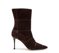 Manolo Blahnik Trulonapla 90 Panelled Suede Mid-calf Boots - Brown - 39 (IT39 / UK6)