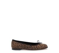 Manolo Blahnik Veralli Leopard-print Suede Ballet Flat - 40 (IT40 / UK7)