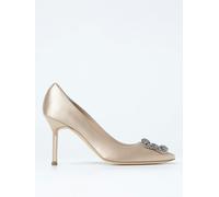Manolo Blahnik Women's Pointed Toe Heel - Nude - 37 IT