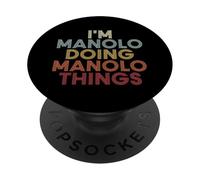 Manolo Name Manolo Personalized Name First Given PopSockets Adhesive PopGrip