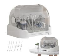 Manolyee Baby Bottle Storage Organizer - Bottle Storage Box Holder with Cover,Space Saving Containers for Breastfeeding Pump Feeding Station Parents Mother Changing Toddler Bedroom Home