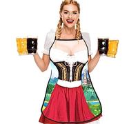 Manolyee Bavarian Novelty Apron - Beer Festival Bavarian Cooking Apron | Soft Oktoberfest Kitchen Baking Apron for BBQ Grilling Baking