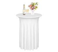 Manolyee Cocktail Table Cover | Christmas High Top Spandex Table Cover | Washable Festive Banquet Decoration Supplies for Indoor Outdoor Bistro Restaurant Weddings Birthday Home