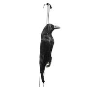 Manolyee Crow Decoy for Attracting Birds - Life-Sized Realistic Crow Statue,Simulation Birds Animal Model for Outdoors Masquerade Ghost Haunted House