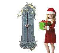 Manolyee Die Hard - 1/4 Wooden Die Hard Hans Gruber 2023,Nakatomi Plaza,Christmas Countdown,Interactive for Tabletop Decor