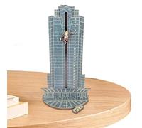 Manolyee Die Hard - 1/4 Wooden Die Hard Hans Gruber 2023,Nakatomi Plaza,Christmas Countdown,Interactive for Tabletop Decor
