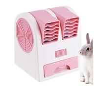 Manolyee Dog Crate Fan - Pet Kennel Fans for Dogs Cooling - USB Rechargeable Animals Cooling Equipment for Hot Days Hedgehog Kitten Hamster Bunny