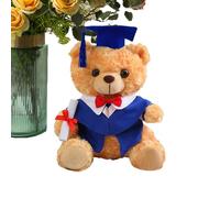 Manolyee Grad Bear - 9.8 Inch Soft Graduation Plush | Celebratory Souvenir with Hat and Gown College Decoration for Class of 2025 Students High School Kindergarten