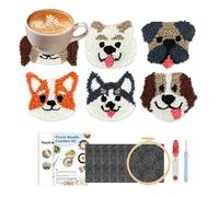 Manolyee Punch Needle Kit for Beginners | Beginner Craft Punch Needle Embroidery Kit - Yarn Hoop Craft Supplies Portable Craft Supplies for Women Girls Rug Tufting Workshop