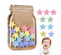 Manolyee Reward Jar With Stars - 1/2 Set Personalized Stars Reward Jar, Classroom Wooden Reward Jars With 25 Stars,Classroom Jar Reward System Incentive Reward Charts For Children Behaviour For Kids