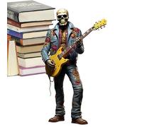 Manolyee Roll Skeleton Band Figurines -1/4 Rock & Roll Skeleton Band Figurines,Halloween Rock & Roll Skeleton Band Figurines Decor,Unique Collectible,Good For Halloween, Favors