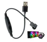 Manolyee USB Fan Controller,3-Pin/4-Pin USB Connector,Fan Wind Speed Regulator | for PC Computer Electronic Devices Cooling System Car Maintenance