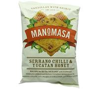 Manomasa Serrano Chilli & Yucatan Honey Tortilla Chips 160g (Pack of 12)