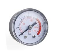 Manometer Pressure Gauge， GUYTRM Pneumatic Hydraulic Pressure Gauge 0-12bar 0-170PSI 1.9 inches 1/8 inch PT 39x41mm