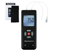 Manometer, Professional Air Pressure Meter, Digital Manometer Gas Pressure Gauge Tester, 11 Units with Backlight, Suitable for Differential Pressure of 1-2 Pipes Air Condition System Measurement