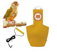 MANON ROSA Bird Diapers Leash Set Washable Reusable Handmade Flight Suit Waterproof Inner Layer - Protective Parrot Nappy Clothes Parakeets Macaws Budgies Canaries (Yellow1,Zebra Finch)