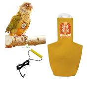 MANON ROSA Bird Diapers Leash Set Washable Reusable Handmade Flight Suit Waterproof Inner Layer - Protective Parrot Nappy Clothes Parakeets Macaws Budgies Canaries (Yellow3,Green-cheeked Conures)