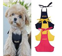 MANON ROSA Dog Bib Bandana -3 Piece Apron Set - Protective Vest with Belly Chest Coverage for Small Dogs Cats Puppies - Ideal for Corgis Dachshunds,Bulldogs Poodles Pomeranians (Medium)
