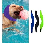 MANON ROSA Dog Ear Covers for Bathing & Swimming Waterproof - 3Pcs Upgraded Anti-Slip Dog Shower Swim Cap, Ear Plugs, and Rain Hat for Small, Medium, Large Dogs Puppies Cats (Medium,Black Blue Green)
