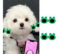 MANON ROSA Dog Hair Clips 2Pcs Pet Grooming Products Sunglasses Animal Series Cute Cat Puppy Hair Accessories (Frogs)