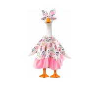 MANOPAWS Easter Goose Outfits, Porch Goose Clothes Costume Fits 23" High Cement Plastic Geese, Spring Festival Geese Decor for Outdoor Garden, Patio, Lawn