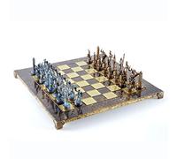 Manopoulos Greek Mythology Chess Set - Blue&Copper - Brown Board, 6 Players, Ages 12+