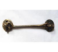 Manor Antique Brass Door Gate Shed Cast Iron Cabin Hook 150mm 6" Inch