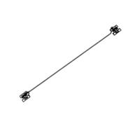 Manor Black Cabin Hook and Eye Latch, Heavy Duty Wire Door Catch, 450mm (18"), for Shed and Gate