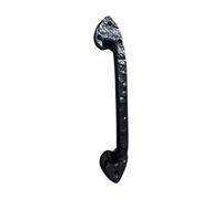 Manor Cast Iron Door Pull Handle, 300mm 12", Black, Heavy Duty