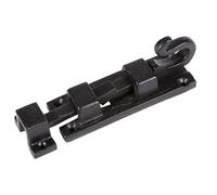 Manor Cast Iron Surface Slide Tower Bolt, 110mm, Black, Suitable for Doors, Gates and Fences