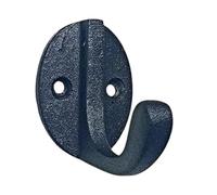 Manor Coat Hooks Hangers Robe Black Iron Single Wall Door Single