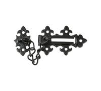 Manor Door Security Chain, Black Cast Iron, Heavy Duty