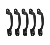 Manor Hot Bed Pull Handles, 5 Pack, Black, Suitable Doors, Gate, Fences, 100mm, 4" Inch