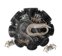 Manow Trap Net Trap | Foldable Fish Crab | Rustproof Frame Portable Marine Equipment for Lobster, Crayfish, Pier Harvesting, Underwater Catch, Storage