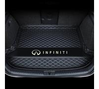 MANQII Car Boot Liner for Infiniti FX 2009 2010 2011 2012 2013, Waterproof Anti Slip Cargo Liners Rear Protector Pad with Raised Edges Carpet Protective Mat,C/Black