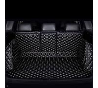 MANQII Car Boot Mats for Genesis GV60 JW 2022-2025, Leather Full Coverage Trunk mat Cargo Tray Liners Carpets Protector Pad Interior Waterproof Accessories,C/Black~Beige