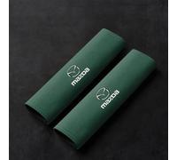 MANQII Personalized Seat Belt Pads for Mazda MX-5 2010-2024, Seatbelt Safety Strap Covers Protector Comfort and Breathable Shoulder Protection Padding,A/Green