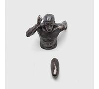 MANQILE 3D Industrial Style Running Sculpture Resin Living Room Background Home Decoration Wall Hanging Run Figure Statue Sports Figures