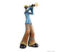 MANQILE Creative Jazz Band Resin Statue Vintage Musicians Saxophone Player Sculpture Figurine Artwork Bar