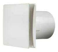 Manrose 100mm (4) Bathroom Extractror Fan with Humidity Fan & Integral Timer - DECO100HW
