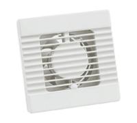 Manrose 100mm (4") Intervent Extractor Fan With Adjustable Timer - White Bathroom & Toilet Nvf100T